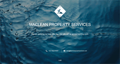 Desktop Screenshot of macleanpropertyservices.com